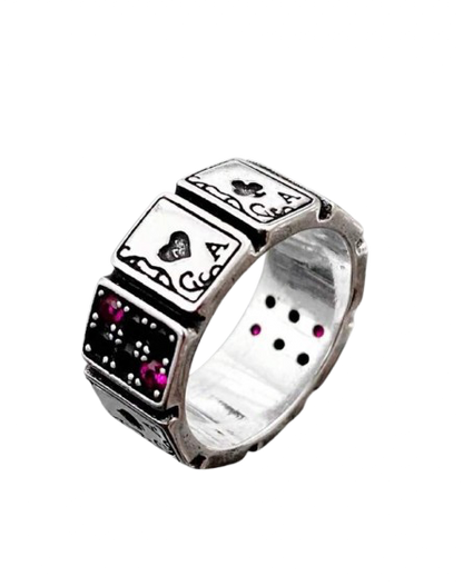 Side By Side Poker Ring With Adjustable Opening