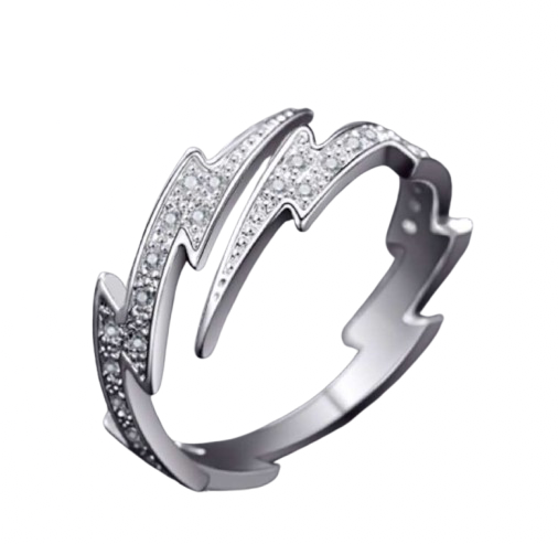 Adjustable Lightning Finger Ring