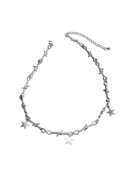 Star Pendant Twist Chain Necklace