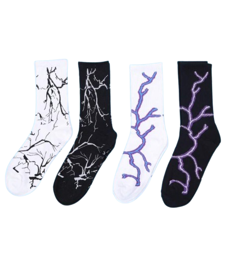 Lightning Crew Socks 4 Pairs