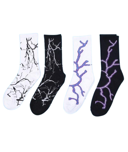 Lightning Crew Socks 4 Pairs